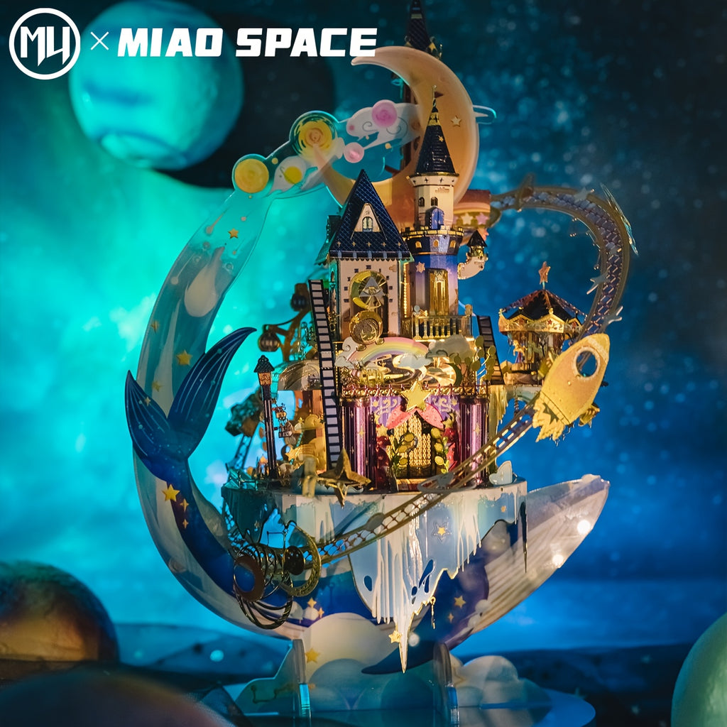 MU Star Playground 3D Metal Puzzle - Handcrafted Garden Model Kit, Perfect Birthday Gift for Girlfriends, Ages 14+