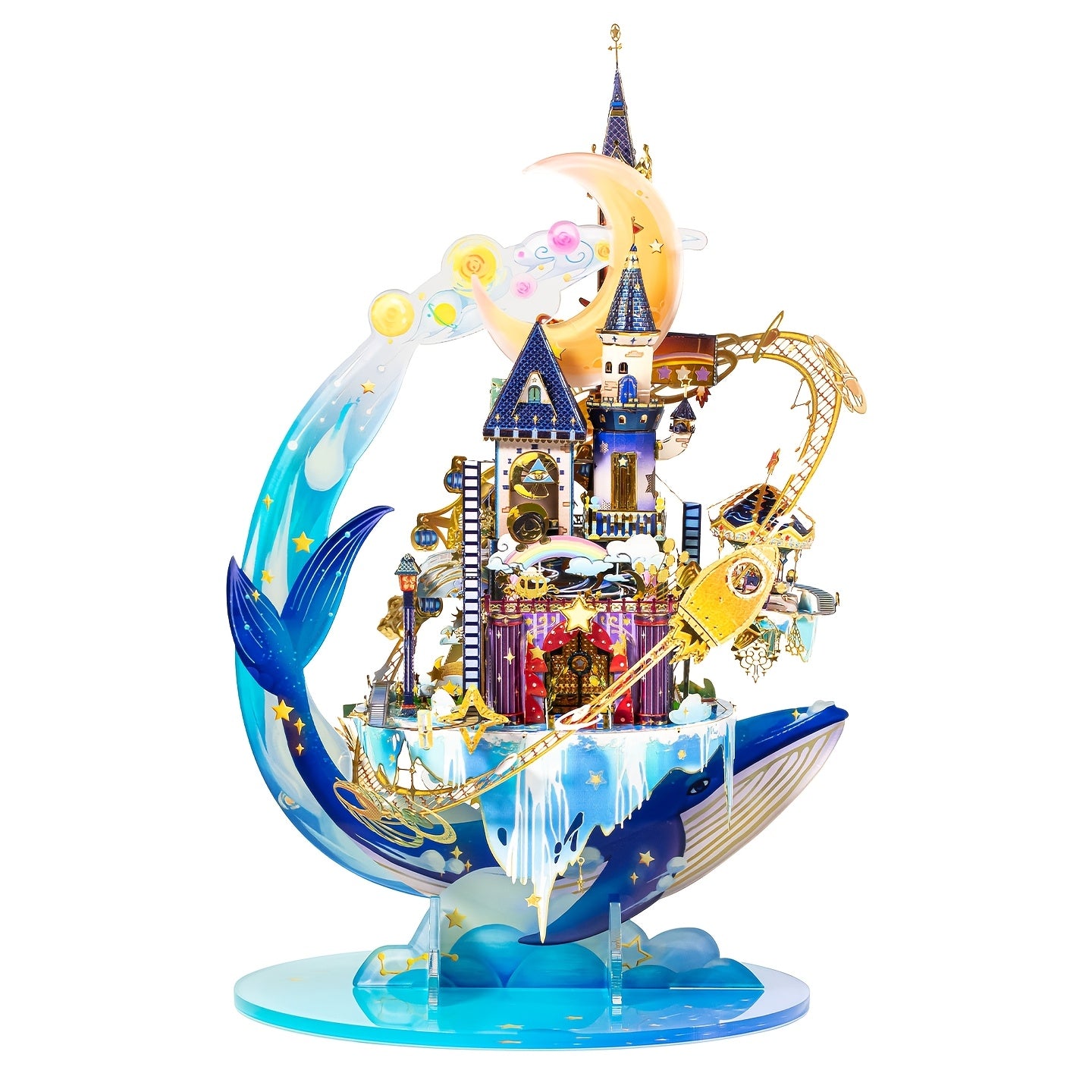 MU Star Playground 3D Metal Puzzle - Handcrafted Garden Model Kit, Perfect Birthday Gift for Girlfriends, Ages 14+