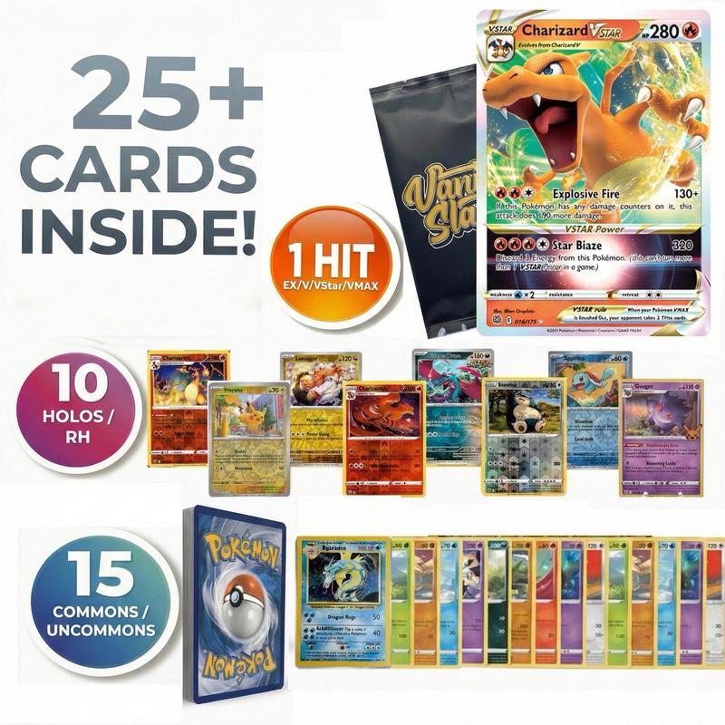 Ultra Rare Pokémon Starter Bundle | 25+ Pokémon Cards | 1x Ultra or Double Rares Guaranteed! | 10 Holos/Rares Included! | Perfect Gift for New Collectors!!