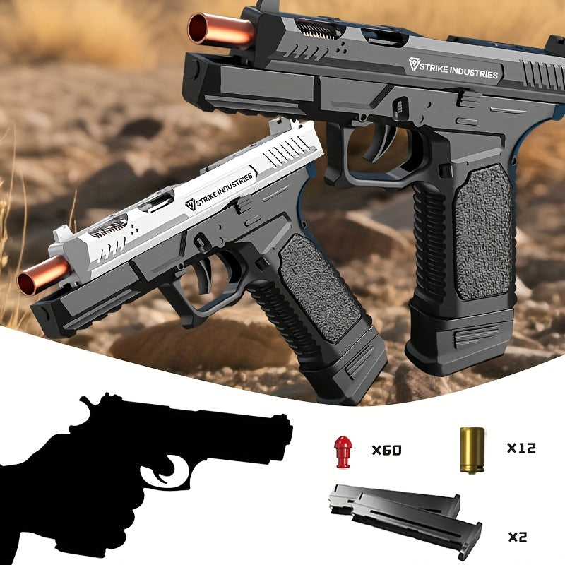 G17 Fully Automatic Rapid Continuous Soft Bullet Gun, with A Variety of Additions, Boys' Outdoor Play Favorites, Shooting Range Equipment | Realistic Pistol Model | Textured Grip Design