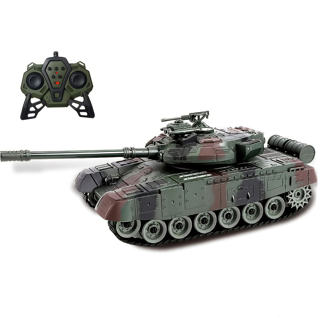 All-terrain RC Tank Vehicle, 2.4GHz Remote Control Model, With Strong Climbing Ability, All-terrain Off-road Armored Vehicle, Military Simulation War Vehicle, Cool Toy, It Is The Best Birthday Gift For Boys Over 6 Years Old