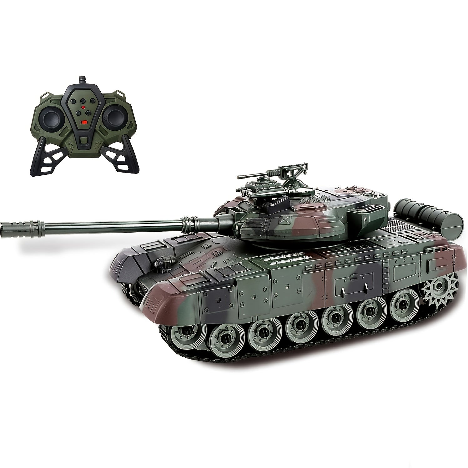 All-terrain RC Tank Vehicle, 2.4GHz Remote Control Model, With Strong Climbing Ability, All-terrain Off-road Armored Vehicle, Military Simulation War Vehicle, Cool Toy, It Is The Best Birthday Gift For Boys Over 6 Years Old