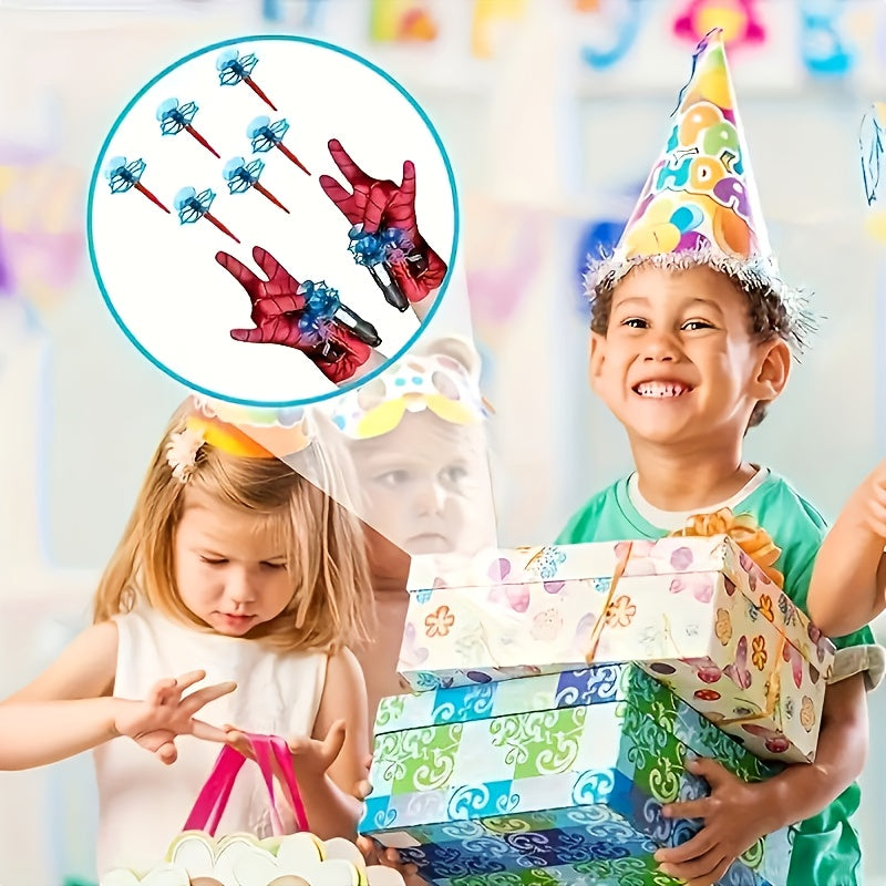 Spider Launcher Set, Spider Web Shooting Toy, Launcher Wrist Accessories, Teenager Toy, Teenager Gift, Easter Outdoor/Party Supplies Gift Pack, Children's Party Gift Pack