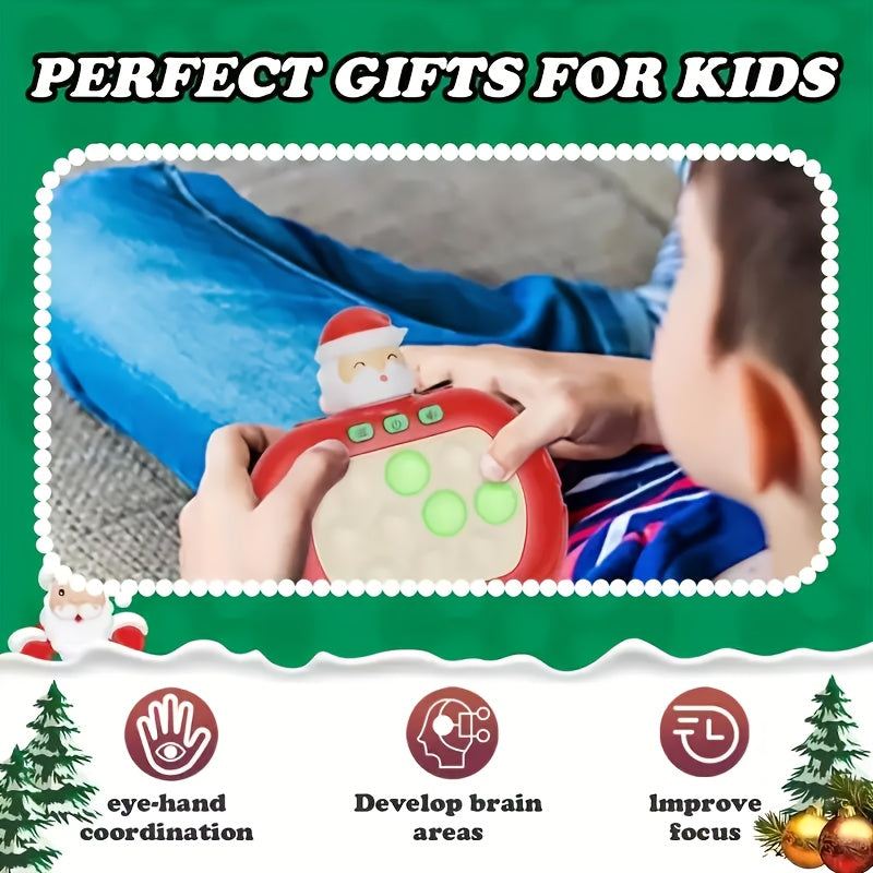 Christmas And Halloween Gifts Kids' Interactive Pop-Up Brain Games - Fun Animal-Shaped Memory Training Toy To Boost Focus, Logic, And Relax, Durable Plastic Material In Red, Green, White, And Pink, Fun Brain Game