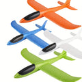 4 6pcs Airplane/flying Toy, 17.5-inch Large Throwing Foam Plane/glider, 2 Flying Modes, Birthday Gift 3 4 5 6 7 8 9 10 11 12-year-old Boy, Outdoor Sports Game Toys