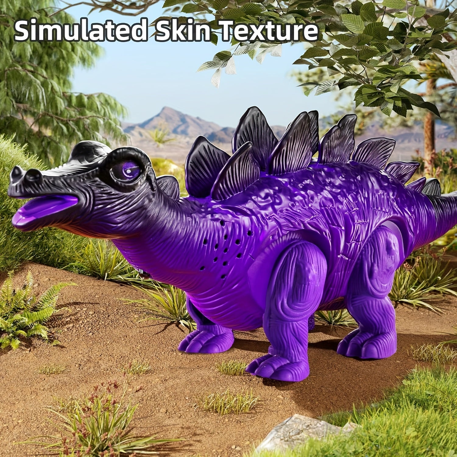 Set of 3 Electric Dinosaur Toys Featuring Sound, Light, And Walking Functions, Perfect Gift for Boys Aged 3 to 7, an Interactive Moving Dinosaur Toy Collection