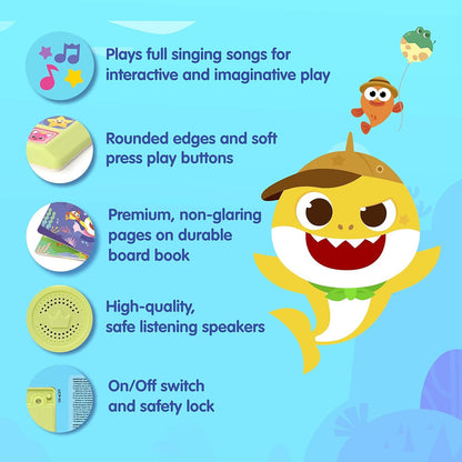 Baby Shark Animal Songs 10 Button Sound Book, Pinkfong Baby Shark Nursery Rhymes Children's Sound Books, Interactive Learning Books for Toddlers, Learning & Education Toys, Baby Shark Gifts for Kids