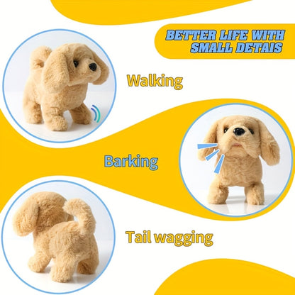 2026 New White, Brown And Teddy Electric Toy Robot Dog with Exquisite Gift Box, Can Walk, Wag Its Tail, Bark, Cute Pet, A Heartwarming Choice for Birthdays And Other Festival Gifts