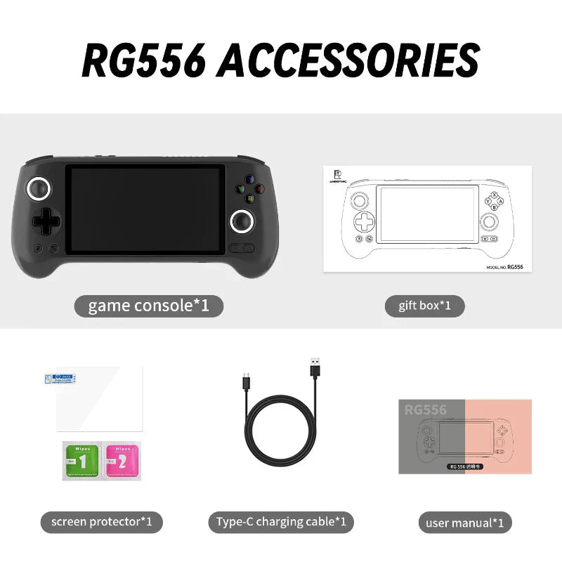 Anbernic RG556 – 5.48" AMOLED Android Handheld Console