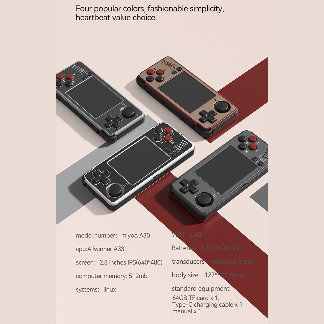 Miyoo A30 Retro Handheld Game Console