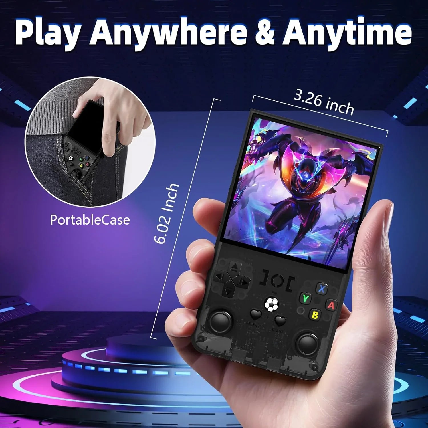 Handheld Game Console R36 Max – 4.0" IPS 720x720 4000mAh 18000 Games Linux