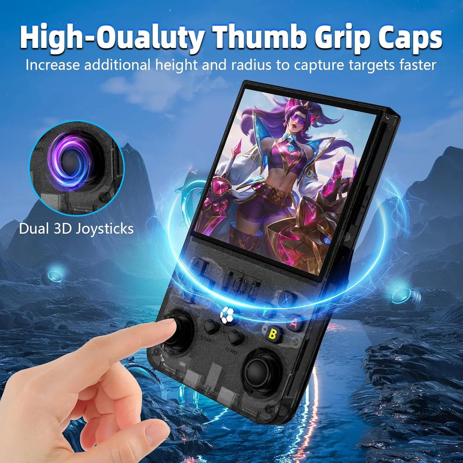 Handheld Game Console R36 Max – 4.0" IPS 720x720 4000mAh 18000 Games Linux